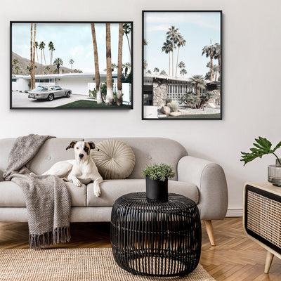 Palm Springs | 940 Classic - Art Print, Poster, Stretched Canvas or Framed Wall Art, shown framed in a home interior space
