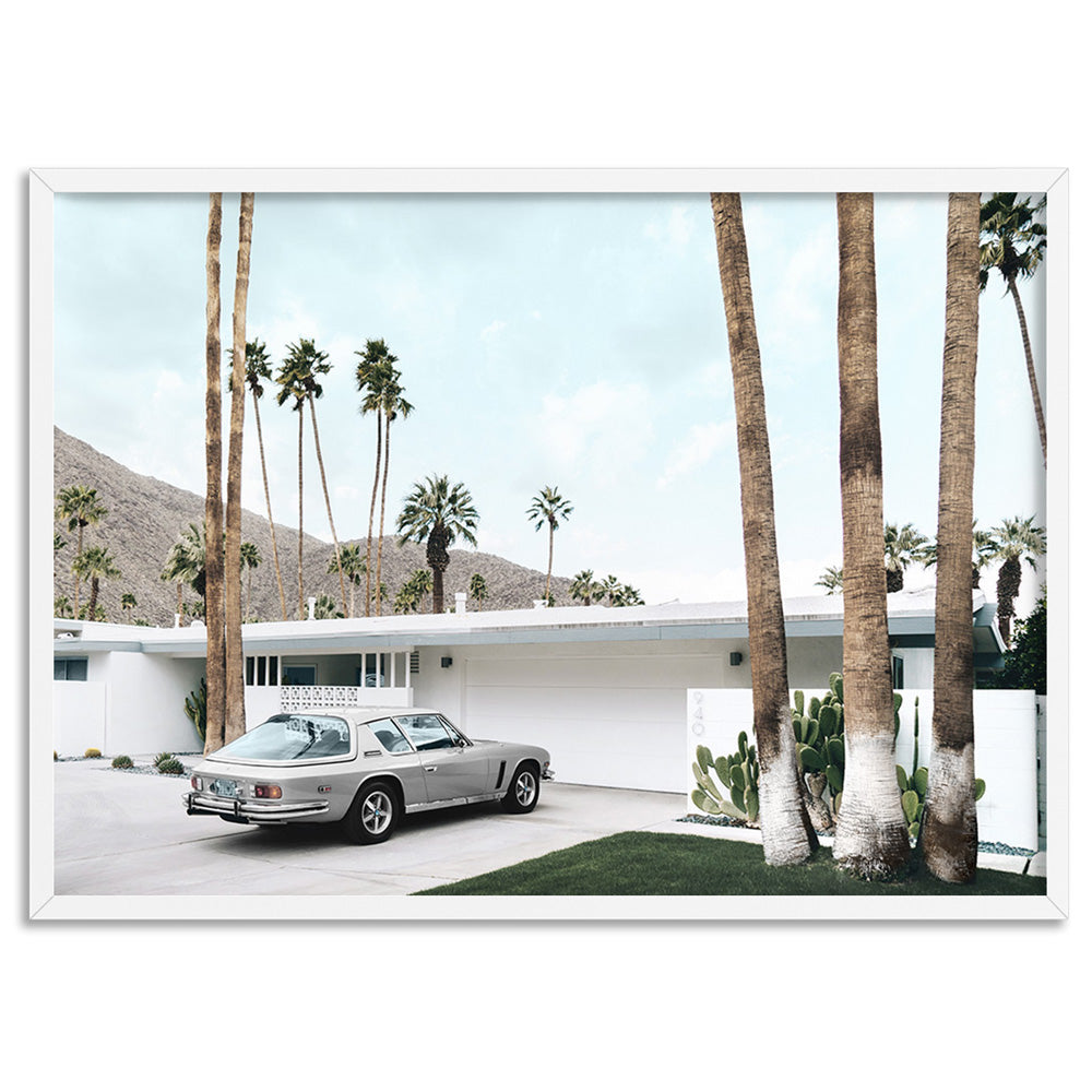 Palm Springs | 940 Classic - Art Print, Poster, Stretched Canvas, or Framed Wall Art Print, shown in a white frame