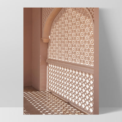 Light and Shadows Morocco I - Art Print, Poster, Stretched Canvas, or Framed Wall Art Print, shown as a stretched canvas or poster without a frame