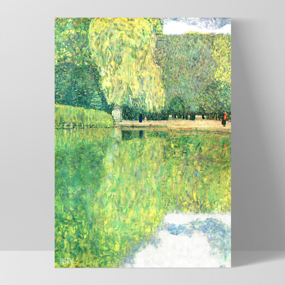 GUSTAV KLIMT | Schonbrunn Park - Art Print, Poster, Stretched Canvas, or Framed Wall Art Print, shown as a stretched canvas or poster without a frame