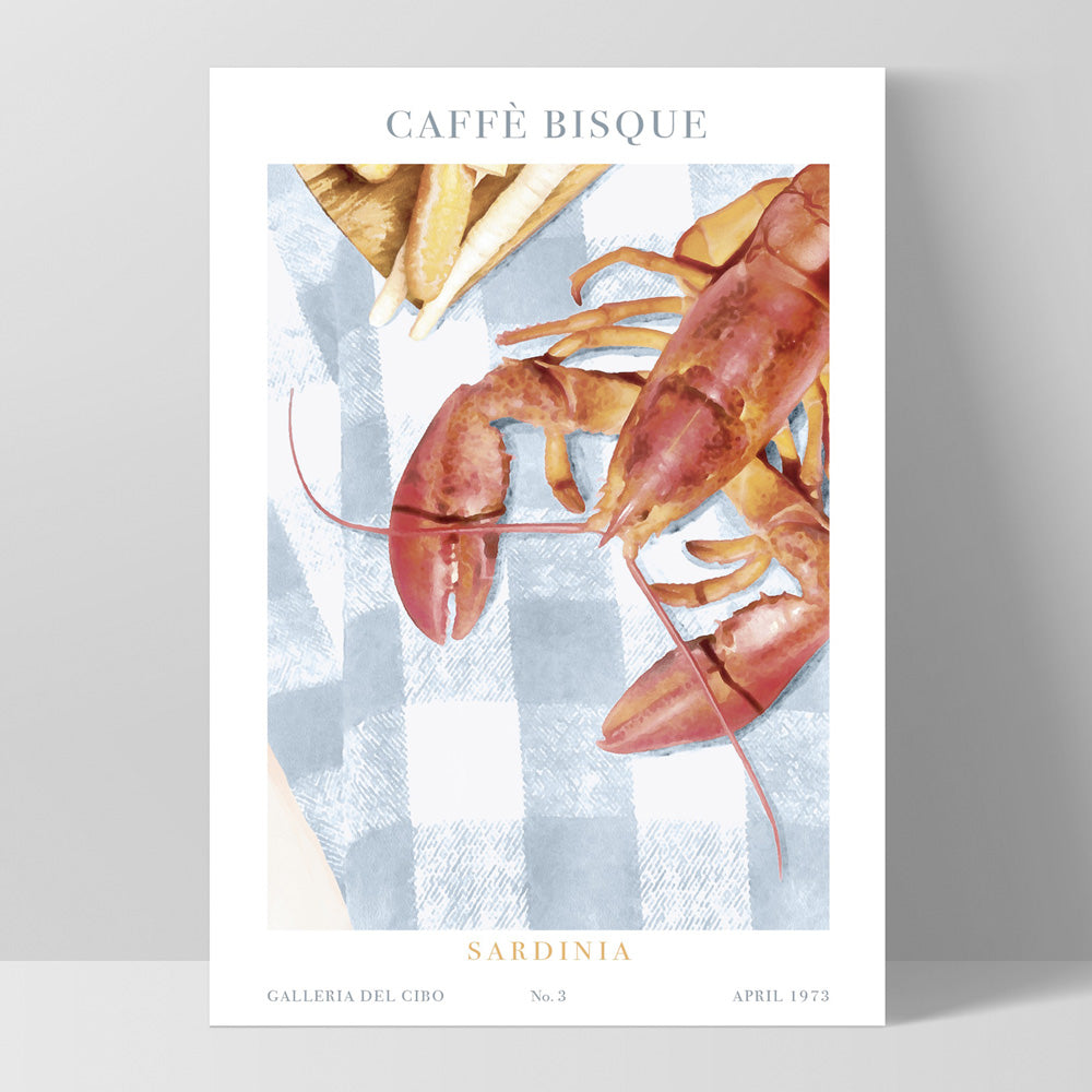 Galleria Del Cibo | Caffe Bisque I - Art Print by Vanessa, Poster, Stretched Canvas, or Framed Wall Art Print, shown as a stretched canvas or poster without a frame