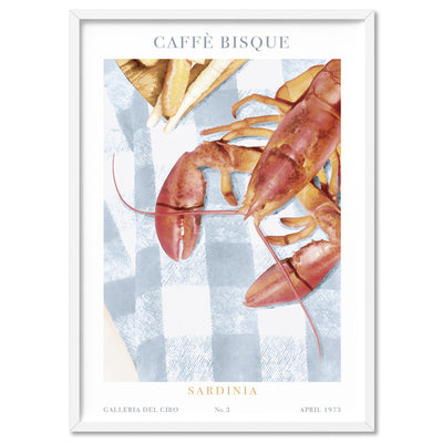 Galleria Del Cibo | Caffe Bisque I - Art Print, Poster, Stretched Canvas, or Framed Wall Art Print, shown in a white frame