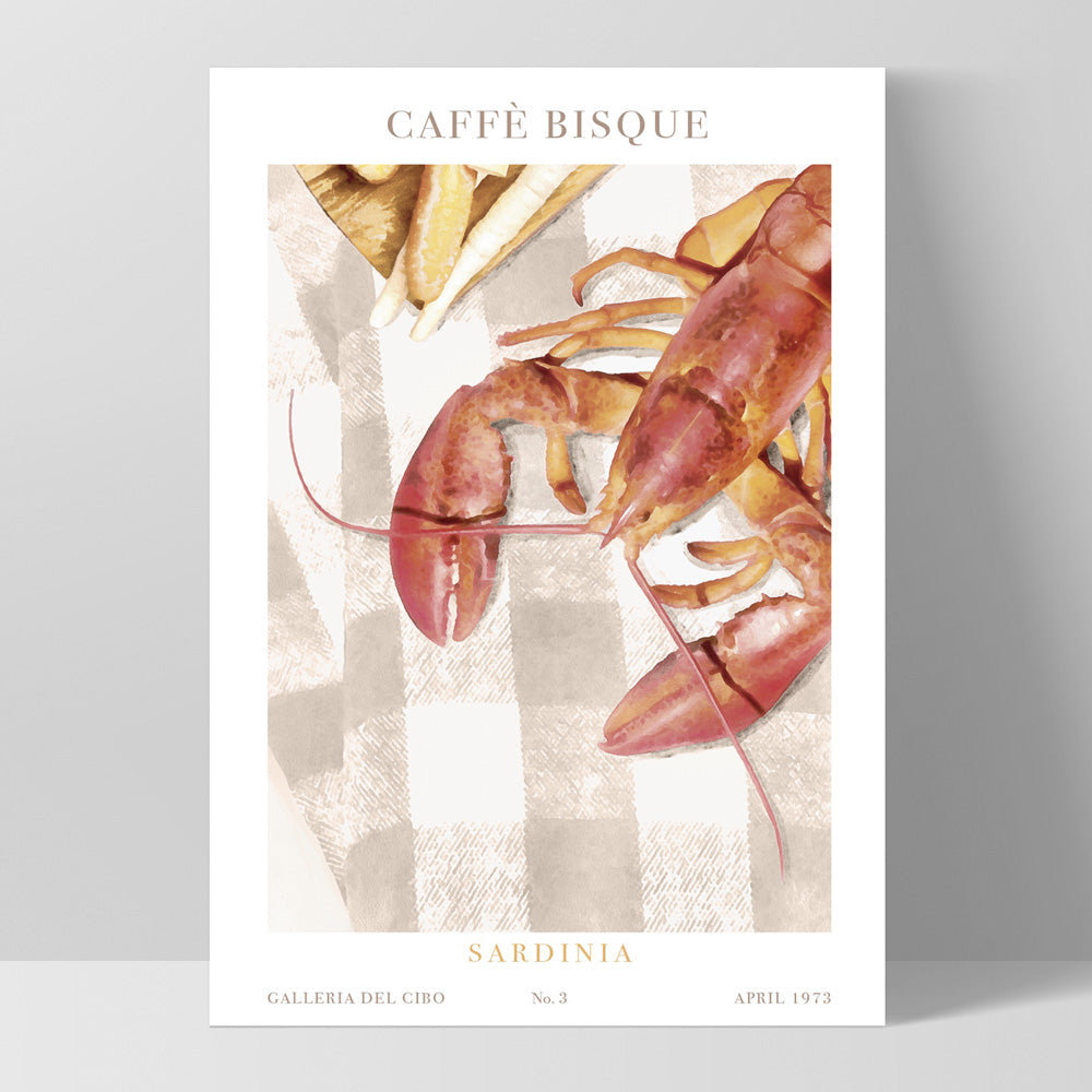 Galleria Del Cibo | Caffe Bisque II - Art Print, Poster, Stretched Canvas, or Framed Wall Art Print, shown as a stretched canvas or poster without a frame