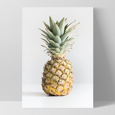 Lone Pinapple - Art Print, Poster, Stretched Canvas, or Framed Wall Art Print, shown as a stretched canvas or poster without a frame