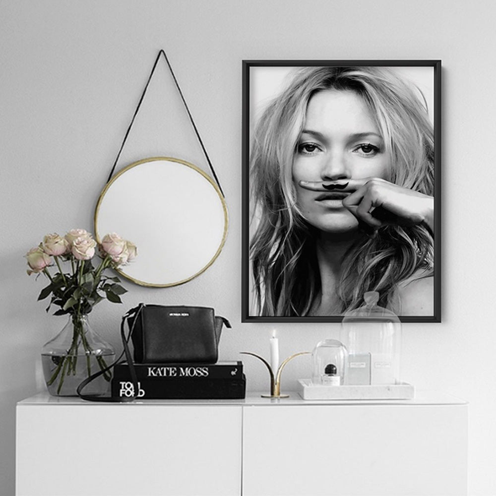 Kate Life is a Joke - Art Print, Poster, Stretched Canvas or Framed Wall Art, shown framed in a room