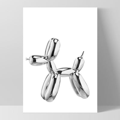 Balloon Dog Chromie - Art Print, Poster, Stretched Canvas, or Framed Wall Art Print, shown as a stretched canvas or poster without a frame