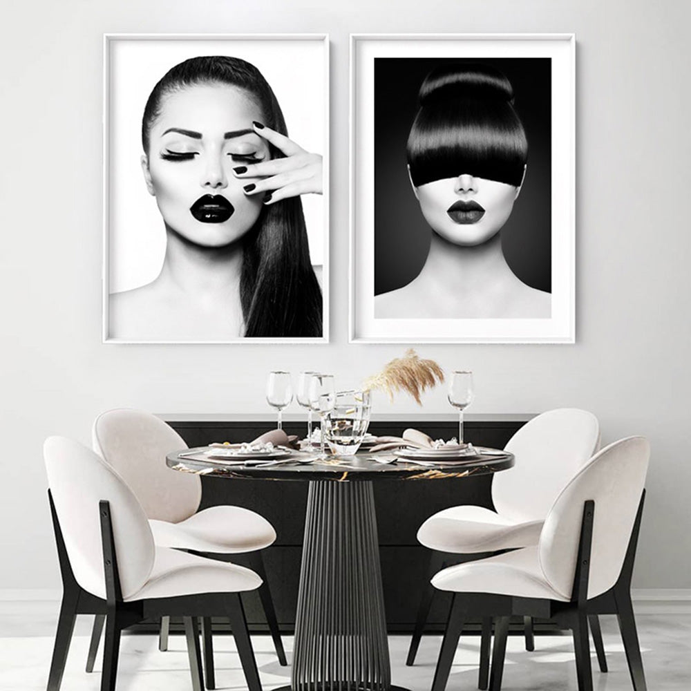 Harper in Luxe - Art Print, Poster, Stretched Canvas or Framed Wall Art, shown framed in a home interior space