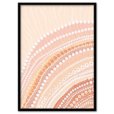 Blooming Female I - Art Print by Leah Cummins, Poster, Stretched Canvas, or Framed Wall Art Print, shown in a black frame