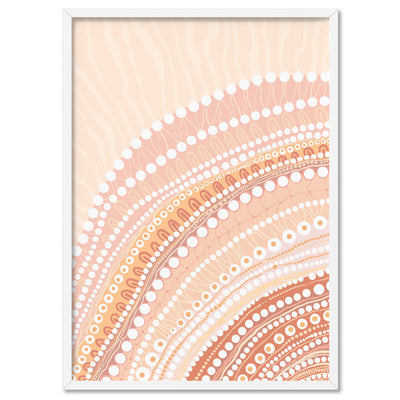 Blooming Female I - Art Print by Leah Cummins, Poster, Stretched Canvas, or Framed Wall Art Print, shown in a white frame