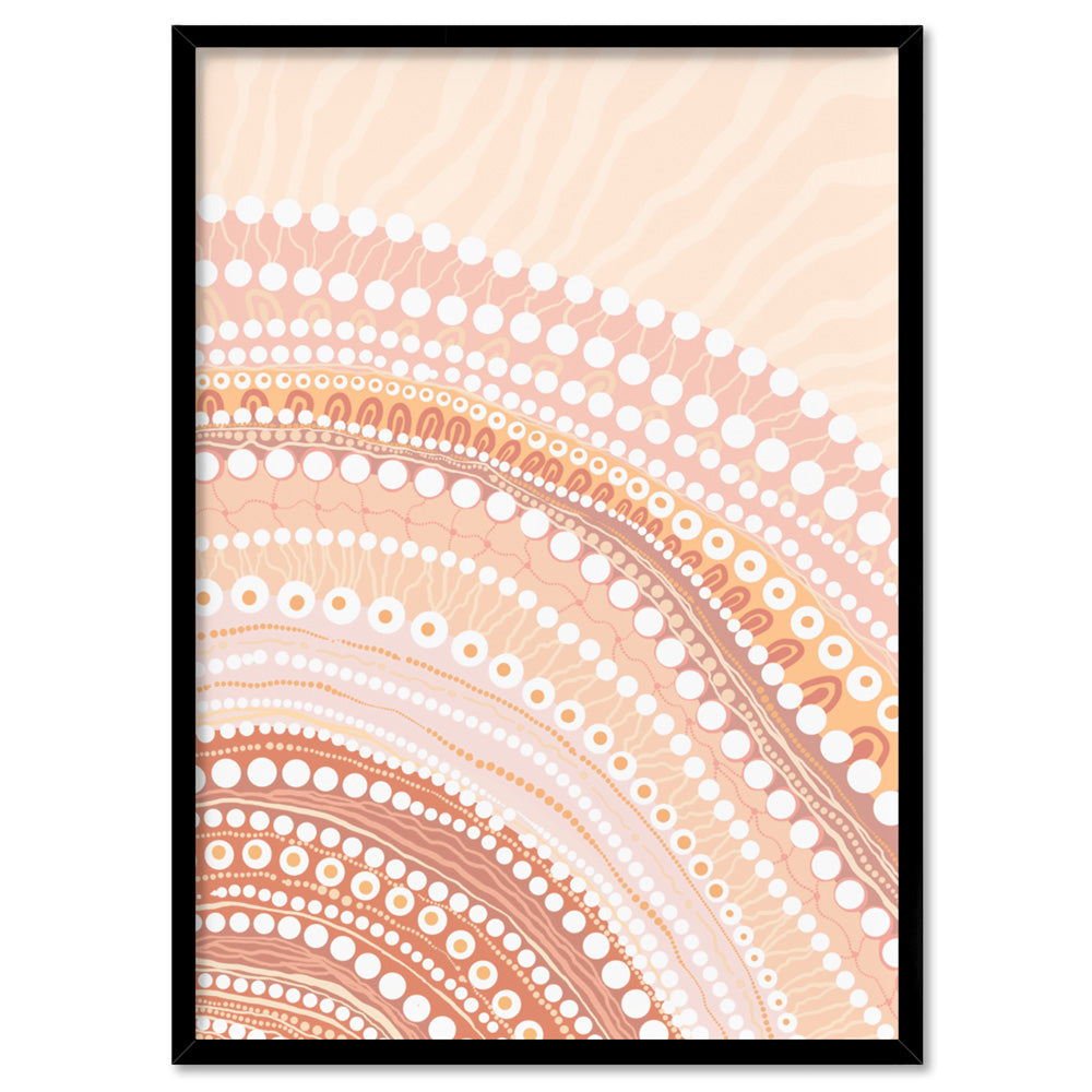 Blooming Female II - Art Print by Leah Cummins, Poster, Stretched Canvas, or Framed Wall Art Print, shown in a black frame
