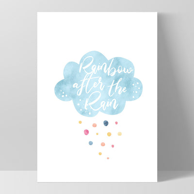 Pastel Bohemian Cloud | Rainbow After the Rain - Art Print, Poster, Stretched Canvas, or Framed Wall Art Print, shown as a stretched canvas or poster without a frame