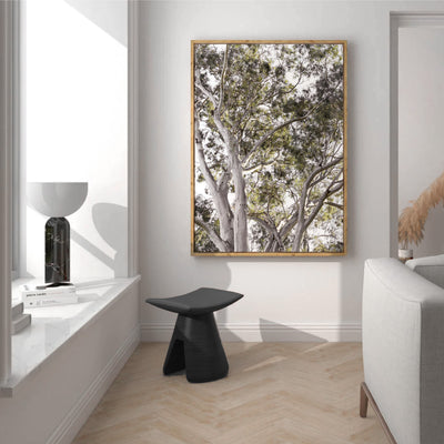 Gumtrees View I - Art Print, Poster, Stretched Canvas or Framed Wall Art Prints, shown framed in a room