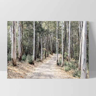 Into the Gumtrees - Art Print, Poster, Stretched Canvas, or Framed Wall Art Print, shown as a stretched canvas or poster without a frame