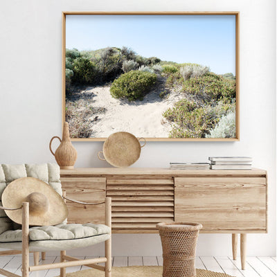 Sand Dune Botanicals Perth I - Art Print, Poster, Stretched Canvas or Framed Wall Art Prints, shown framed in a room