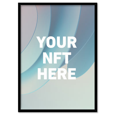 Your NFT | Minimal Style - Art Print, Poster, Stretched Canvas, or Framed Wall Art Print, shown in a black frame