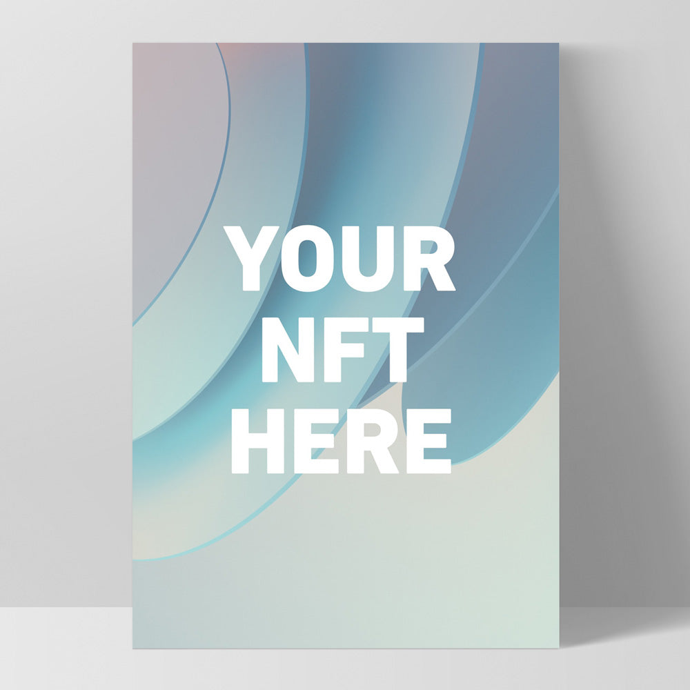 Your NFT | Minimal Style - Art Print, Poster, Stretched Canvas, or Framed Wall Art Print, shown as a stretched canvas or poster without a frame