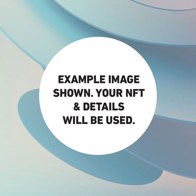 Your NFT | White Border & Detail Style - Art Print, Poster, Stretched Canvas or Framed Wall Art, Close up View of Print Resolution