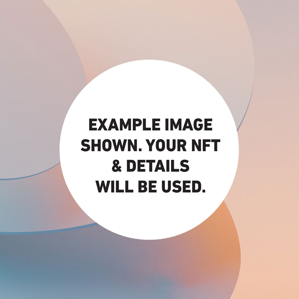 Your NFT | Black Border & Detail Style - Art Print, Poster, Stretched Canvas or Framed Wall Art, Close up View of Print Resolution