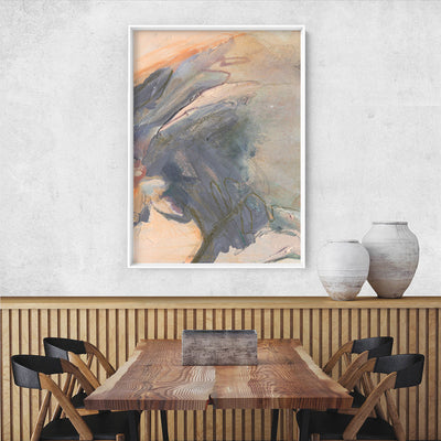 Rosa Gris II - Art Print by Nicole Schafter, Poster, Stretched Canvas or Framed Wall Art Prints, shown framed in a room
