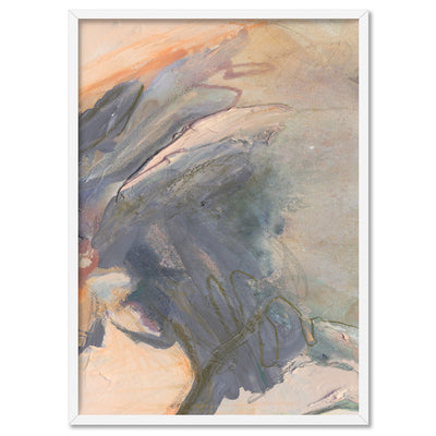 Rosa Gris II - Art Print, Poster, Stretched Canvas, or Framed Wall Art Print, shown in a white frame