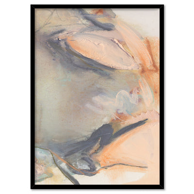 Rosa Gris III - Art Print by Nicole Schafter, Poster, Stretched Canvas, or Framed Wall Art Print, shown in a black frame