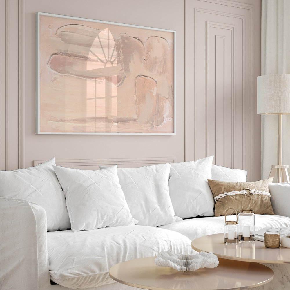 Rosa Arte - Art Print, Poster, Stretched Canvas or Framed Wall Art Prints, shown framed in a room