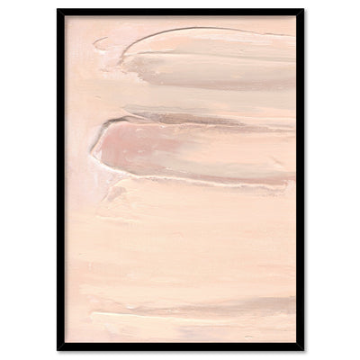 Rosa Arte II - Art Print, Poster, Stretched Canvas, or Framed Wall Art Print, shown in a black frame