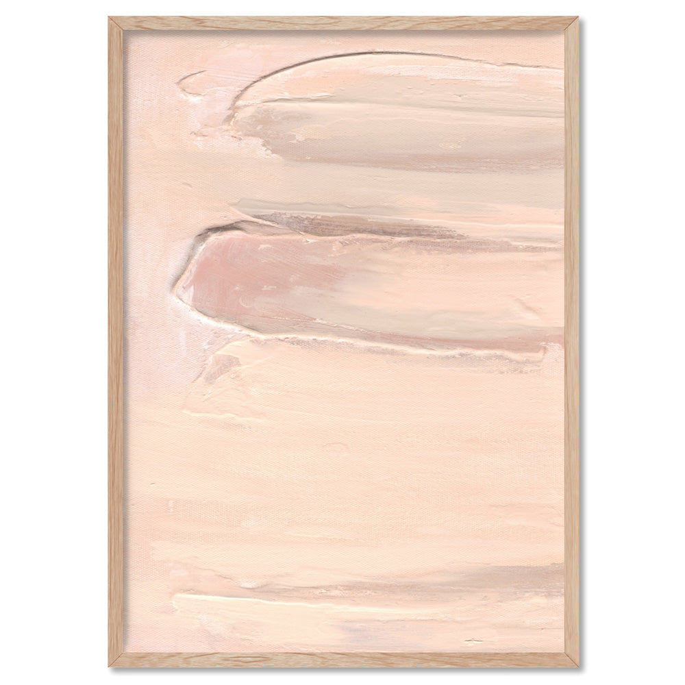 Rosa Arte II - Art Print, Poster, Stretched Canvas, or Framed Wall Art Print, shown in a natural timber frame