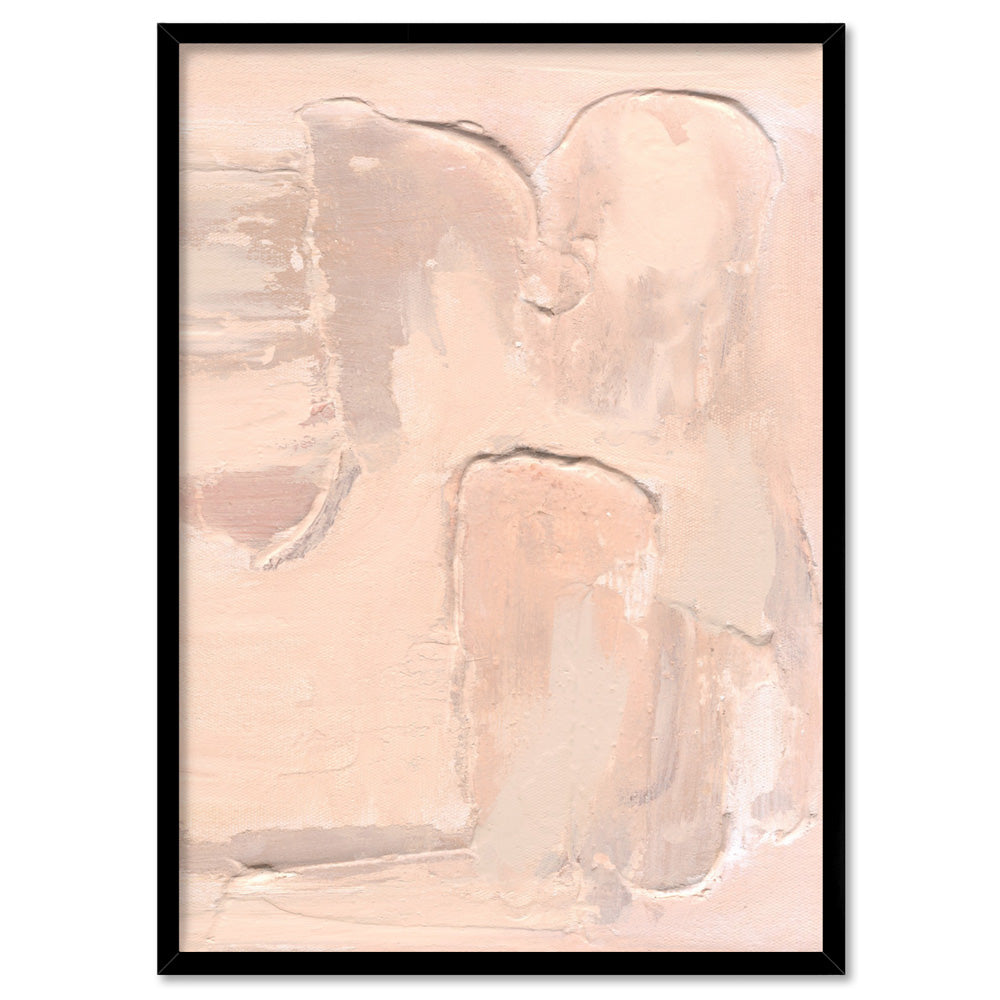 Rosa Arte III - Art Print, Poster, Stretched Canvas, or Framed Wall Art Print, shown in a black frame
