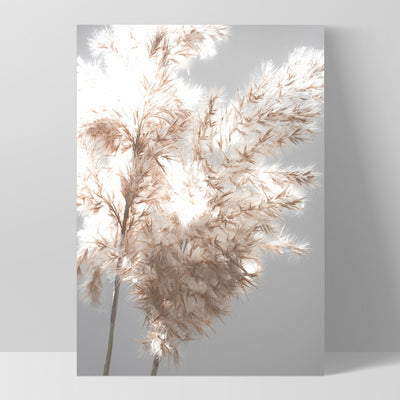 Pampas Grass Ethereal Light II - Art Print, Poster, Stretched Canvas, or Framed Wall Art Print, shown as a stretched canvas or poster without a frame