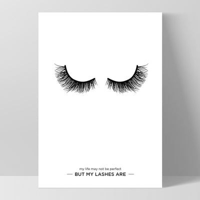 Perfect Eyelashes - Art Print, Poster, Stretched Canvas, or Framed Wall Art Print, shown as a stretched canvas or poster without a frame