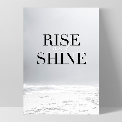 Rise and Shine - Art Print, Poster, Stretched Canvas, or Framed Wall Art Print, shown as a stretched canvas or poster without a frame