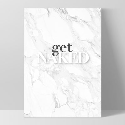 Get Naked - Art Print, Poster, Stretched Canvas, or Framed Wall Art Print, shown as a stretched canvas or poster without a frame