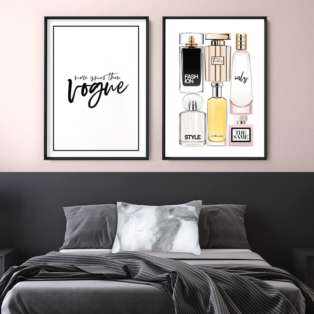 More Issues than Vogue - Art Print, Poster, Stretched Canvas or Framed Wall Art, shown framed in a home interior space