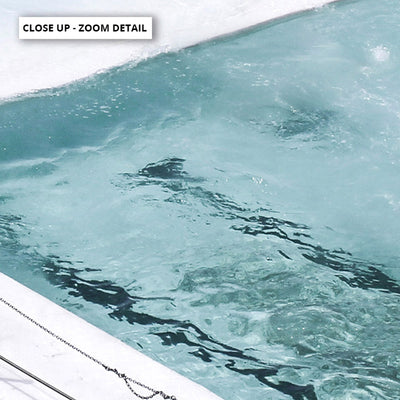 Bondi Icebergs Pool II - Art Print, Poster, Stretched Canvas or Framed Wall Art, Close up View of Print Resolution