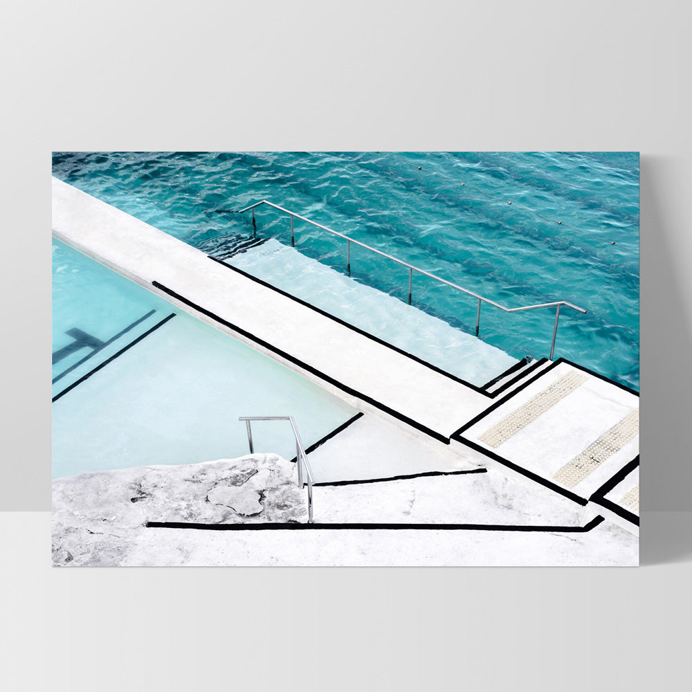 Bondi Icebergs Pool VII - Art Print, Poster, Stretched Canvas, or Framed Wall Art Print, shown as a stretched canvas or poster without a frame