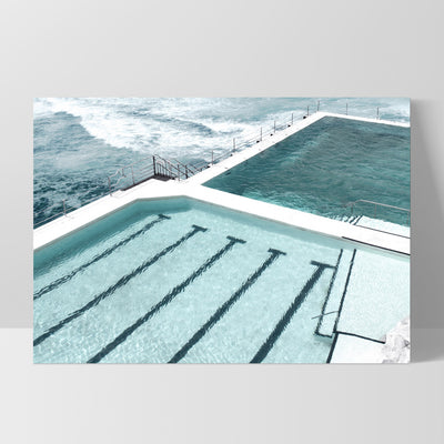 Bondi Icebergs Pool XIII - Art Print, Poster, Stretched Canvas, or Framed Wall Art Print, shown as a stretched canvas or poster without a frame