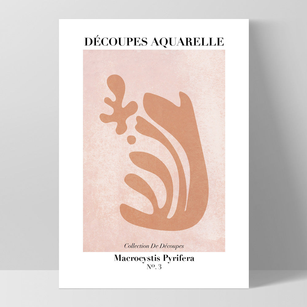 Decoupes Aquarelle VI - Art Print, Poster, Stretched Canvas, or Framed Wall Art Print, shown as a stretched canvas or poster without a frame